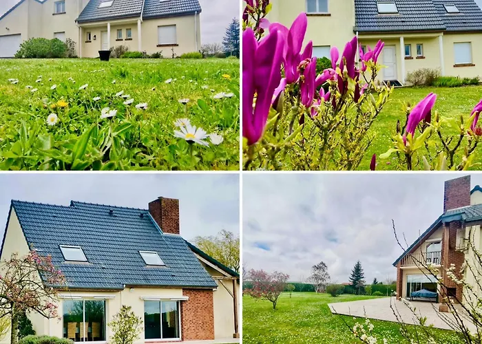 Chez Lucie Et Compagnie Pavillon Familial Avec Beau Jardin